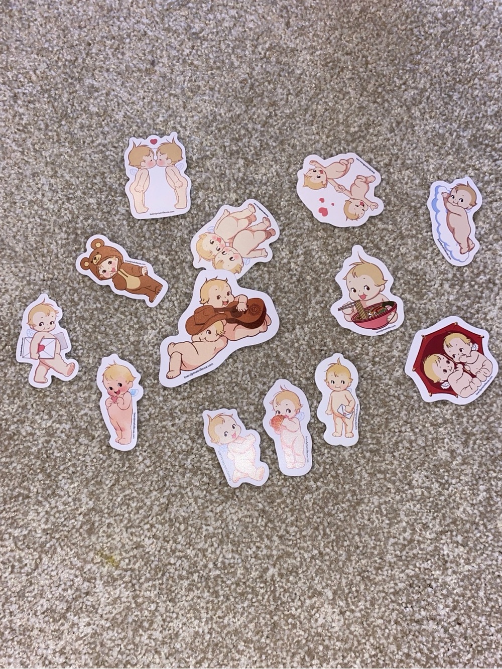 Brandy Melville Stickers Pack Of 13 Trendy Aesthetic Baby Cute stickers